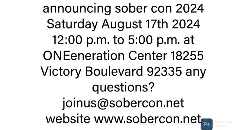 sober con 2024